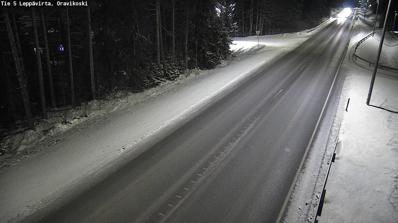 Weather Camera Image Väg 5 Leppävirta, Oravikoski, Leppävirta, Pohjois-Savo