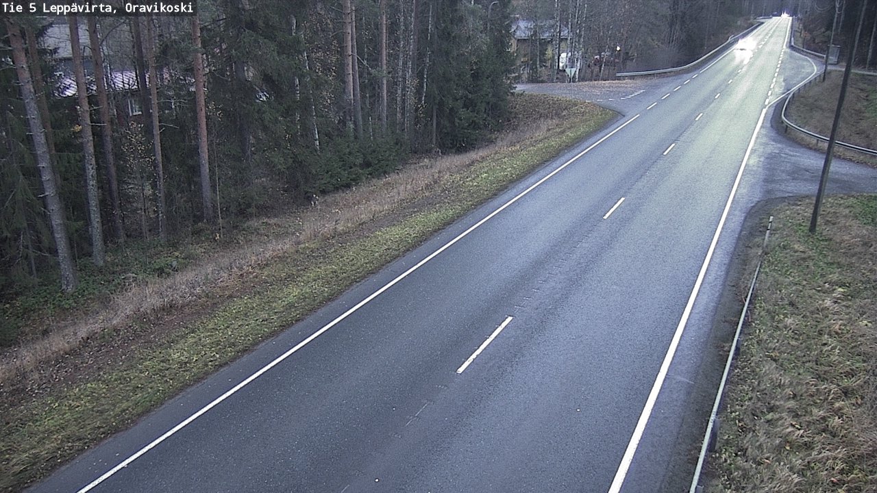 Weather Camera Image Väg 5 Leppävirta, Oravikoski, Leppävirta, Pohjois-Savo