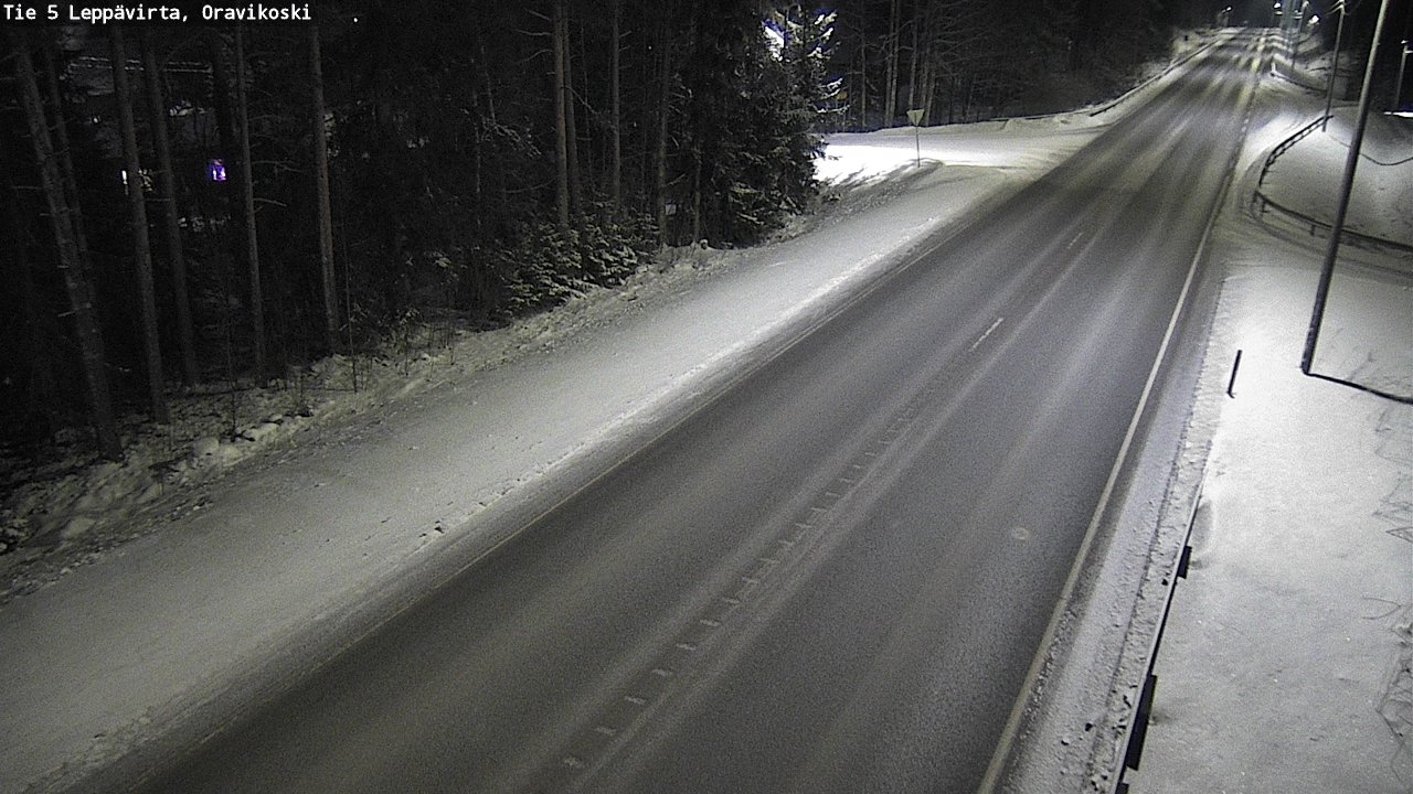 Weather Camera Image Väg 5 Leppävirta, Oravikoski, Leppävirta, Pohjois-Savo