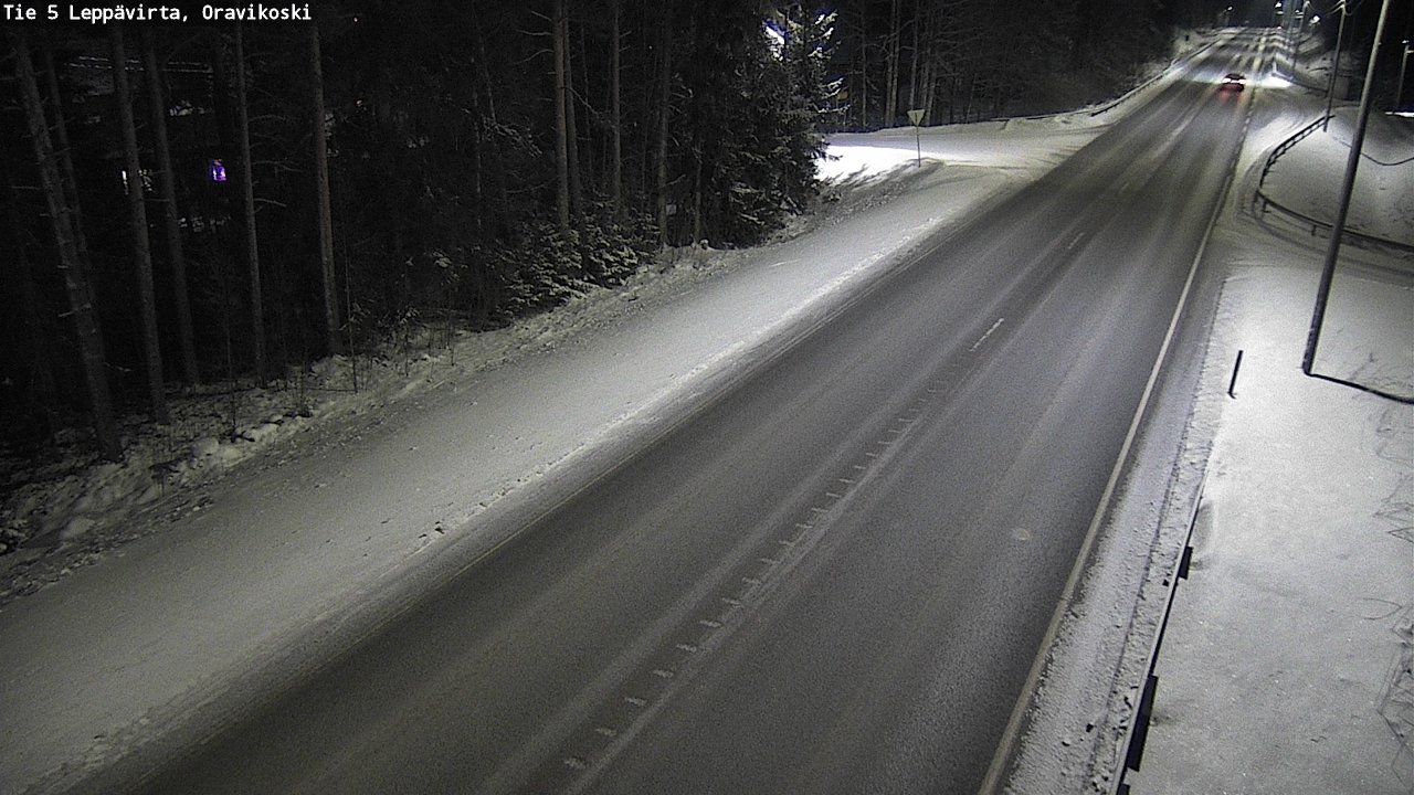 Weather Camera Image Väg 5 Leppävirta, Oravikoski, Leppävirta, Pohjois-Savo