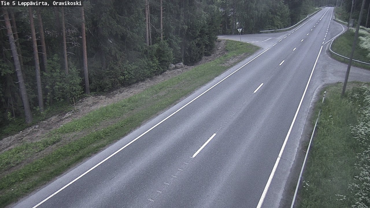 Kelikamerat Kuva Tie 5 Leppävirta, Oravikoski, Leppävirta, Pohjois-Savo