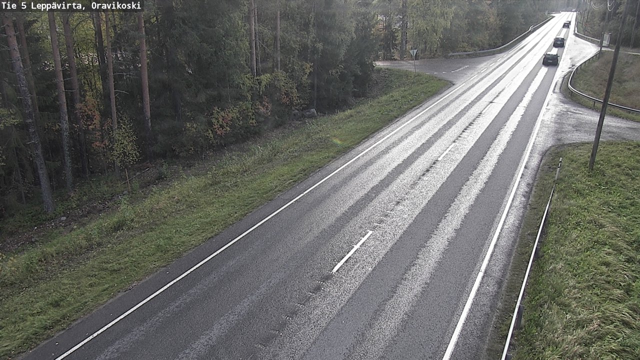 Weather Camera Image Road 5 Leppävirta, Oravikoski, Leppävirta, Pohjois-Savo