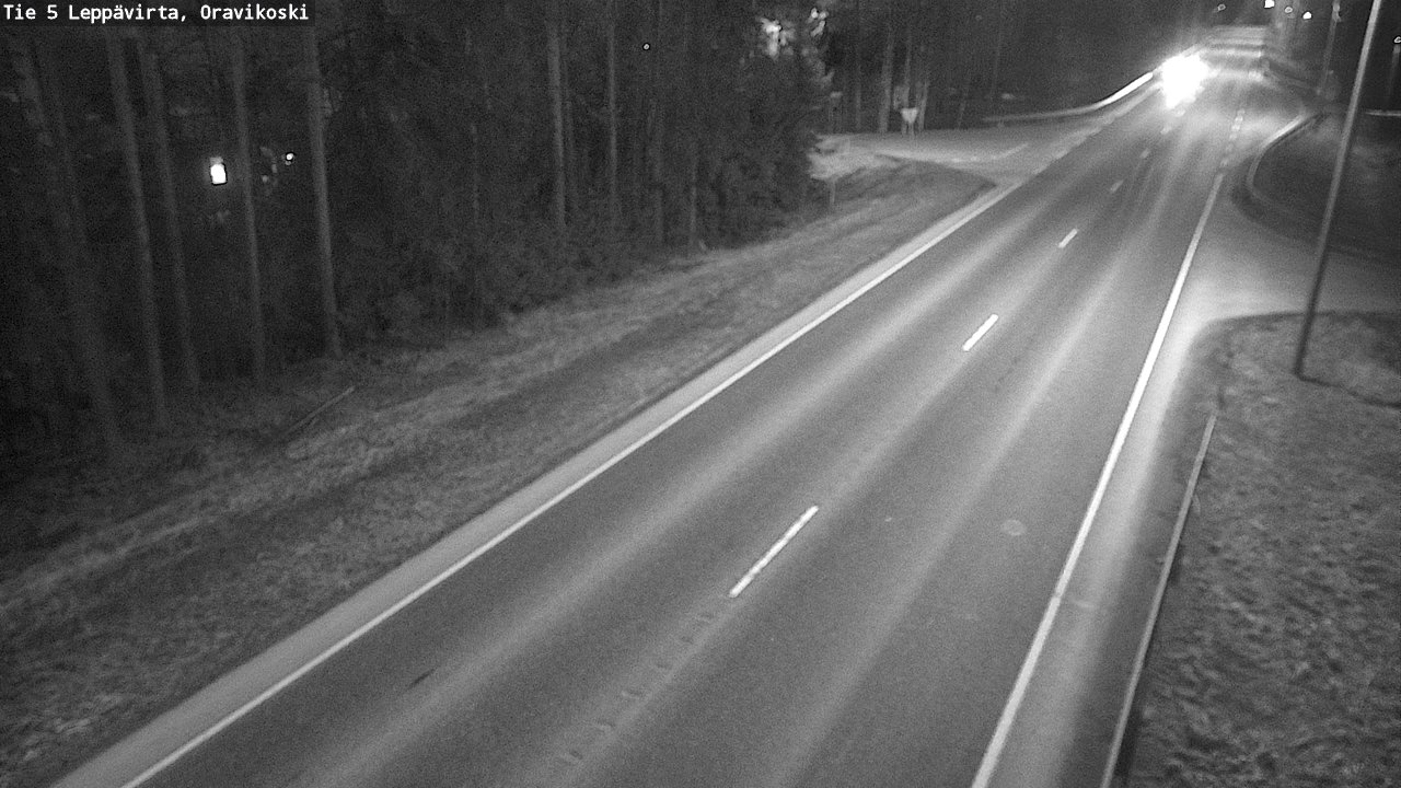 Weather Camera Image Väg 5 Leppävirta, Oravikoski, Leppävirta, Pohjois-Savo