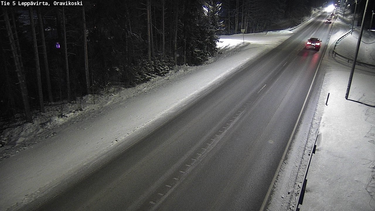 Weather Camera Image Väg 5 Leppävirta, Oravikoski, Leppävirta, Pohjois-Savo