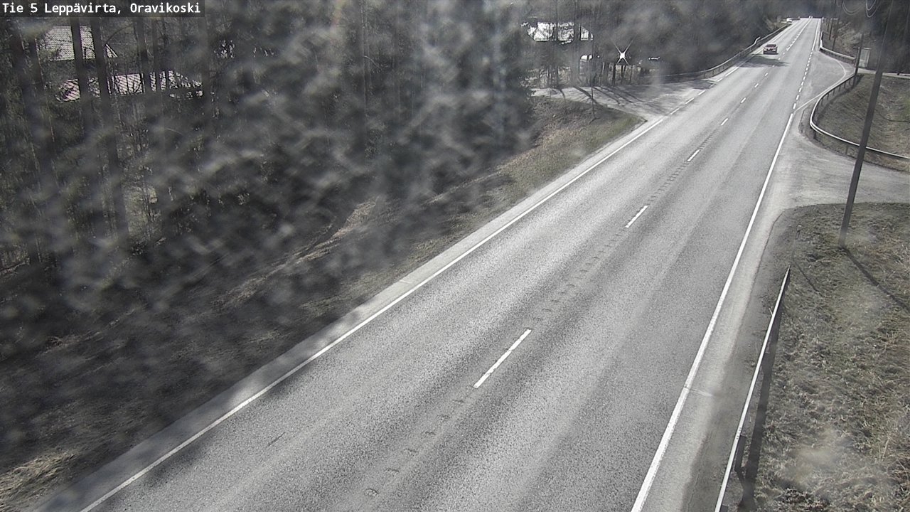 Weather Camera Image Väg 5 Leppävirta, Oravikoski, Leppävirta, Pohjois-Savo