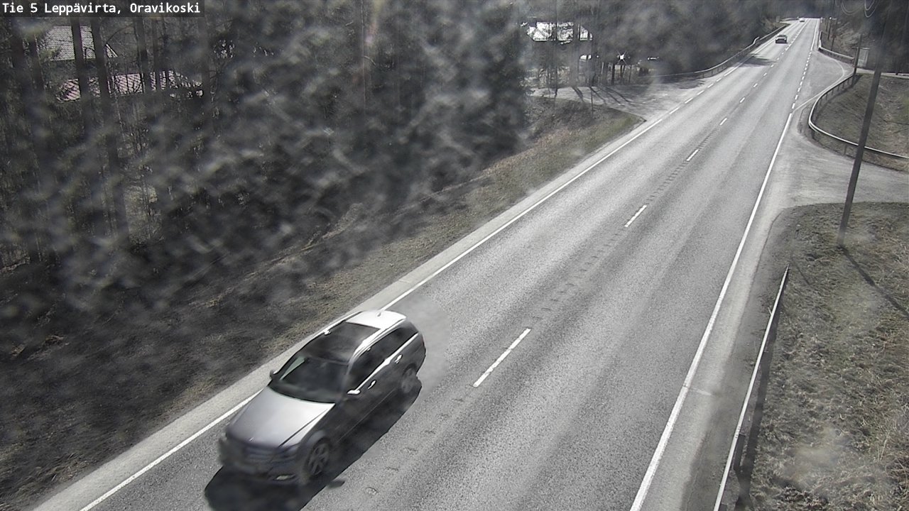 Weather Camera Image Väg 5 Leppävirta, Oravikoski, Leppävirta, Pohjois-Savo