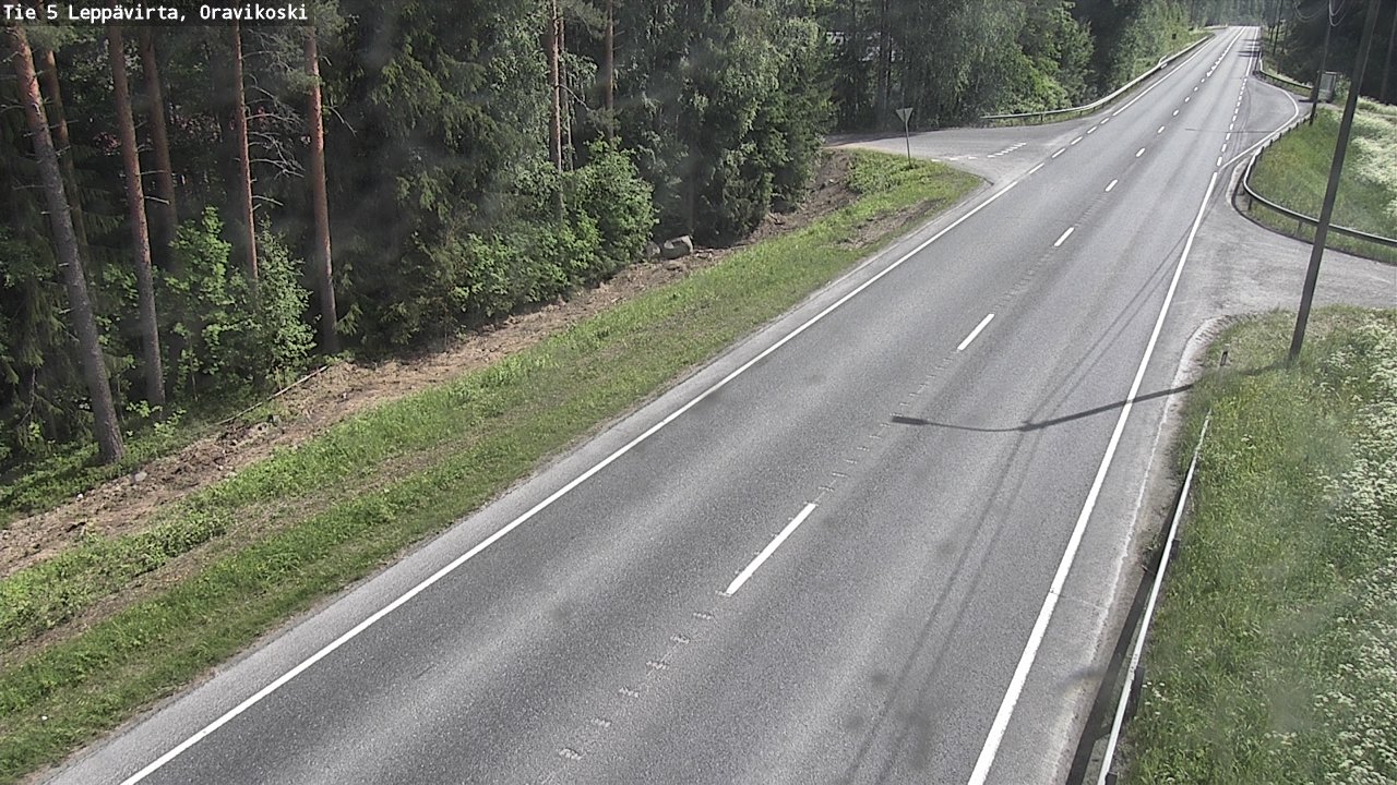 Kelikamerat Kuva Tie 5 Leppävirta, Oravikoski, Leppävirta, Pohjois-Savo