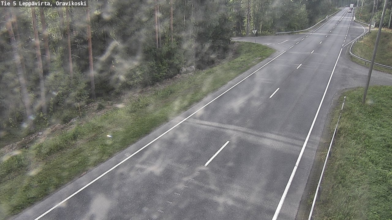 Weather Camera Image Road 5 Leppävirta, Oravikoski, Leppävirta, Pohjois-Savo