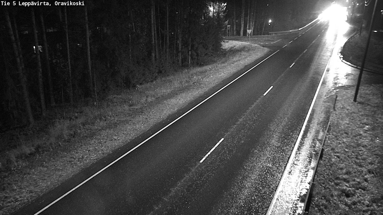 Weather Camera Image Väg 5 Leppävirta, Oravikoski, Leppävirta, Pohjois-Savo