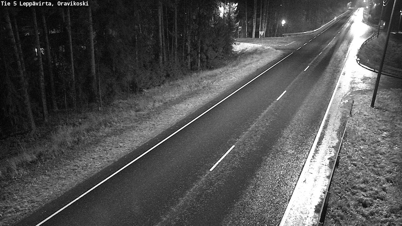 Weather Camera Image Väg 5 Leppävirta, Oravikoski, Leppävirta, Pohjois-Savo
