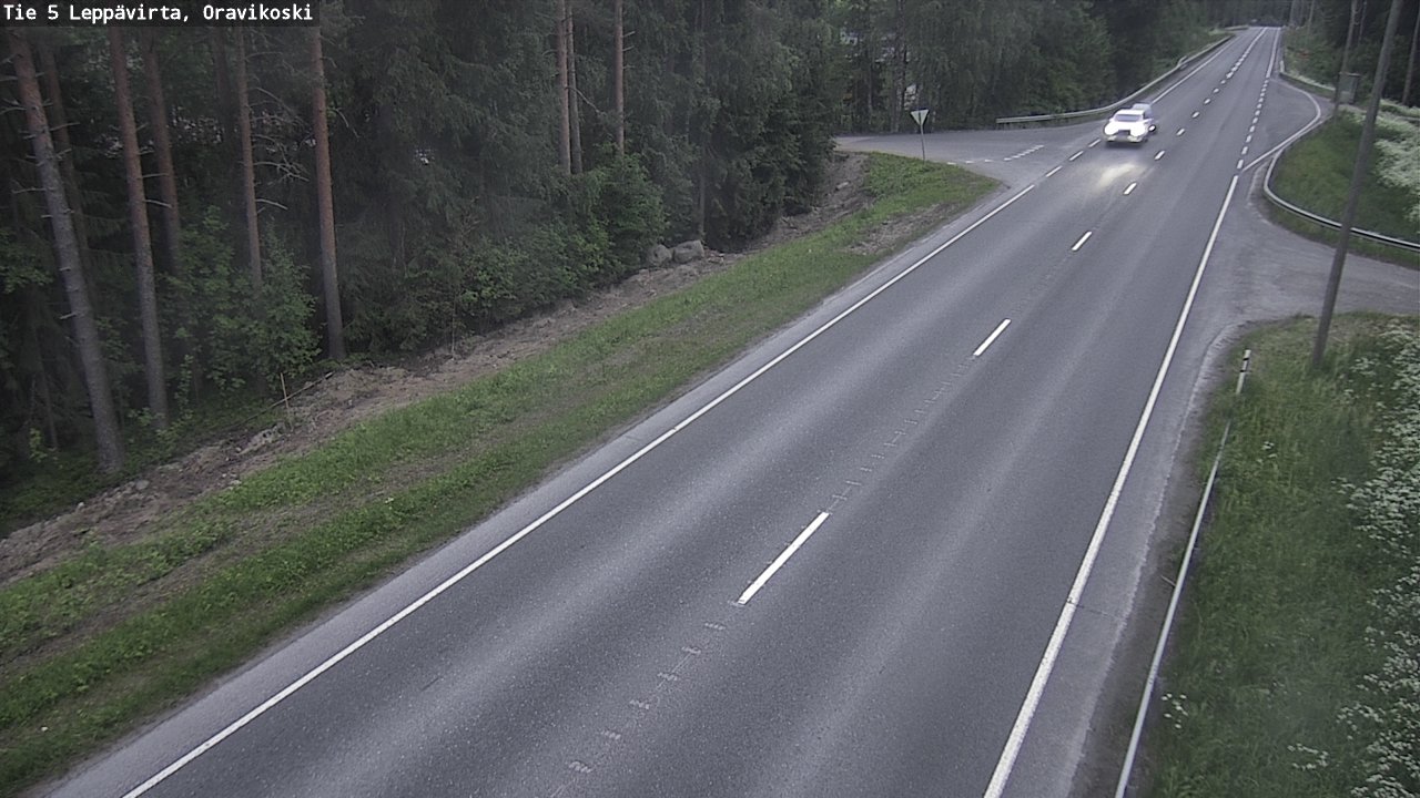 Kelikamerat Kuva Tie 5 Leppävirta, Oravikoski, Leppävirta, Pohjois-Savo