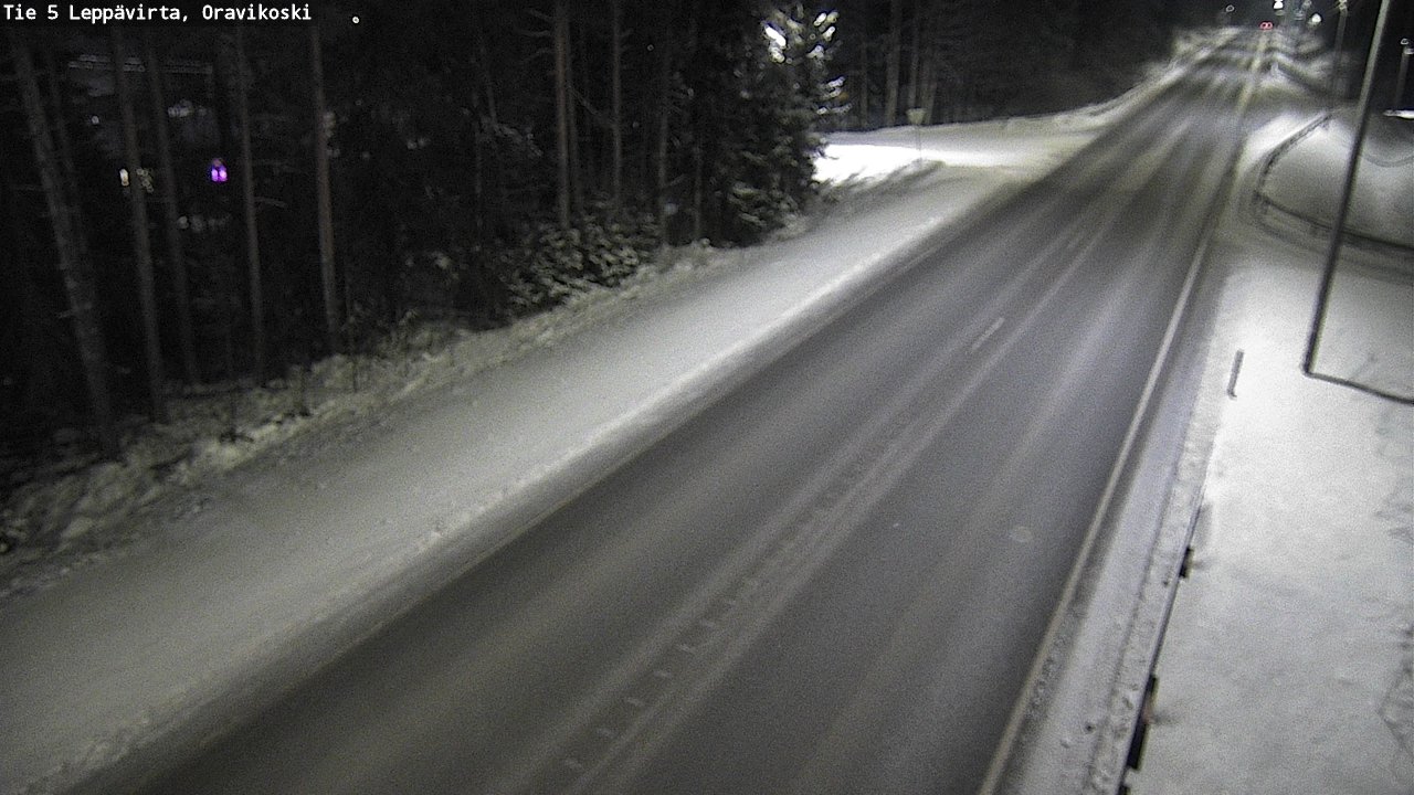 Weather Camera Image Väg 5 Leppävirta, Oravikoski, Leppävirta, Pohjois-Savo