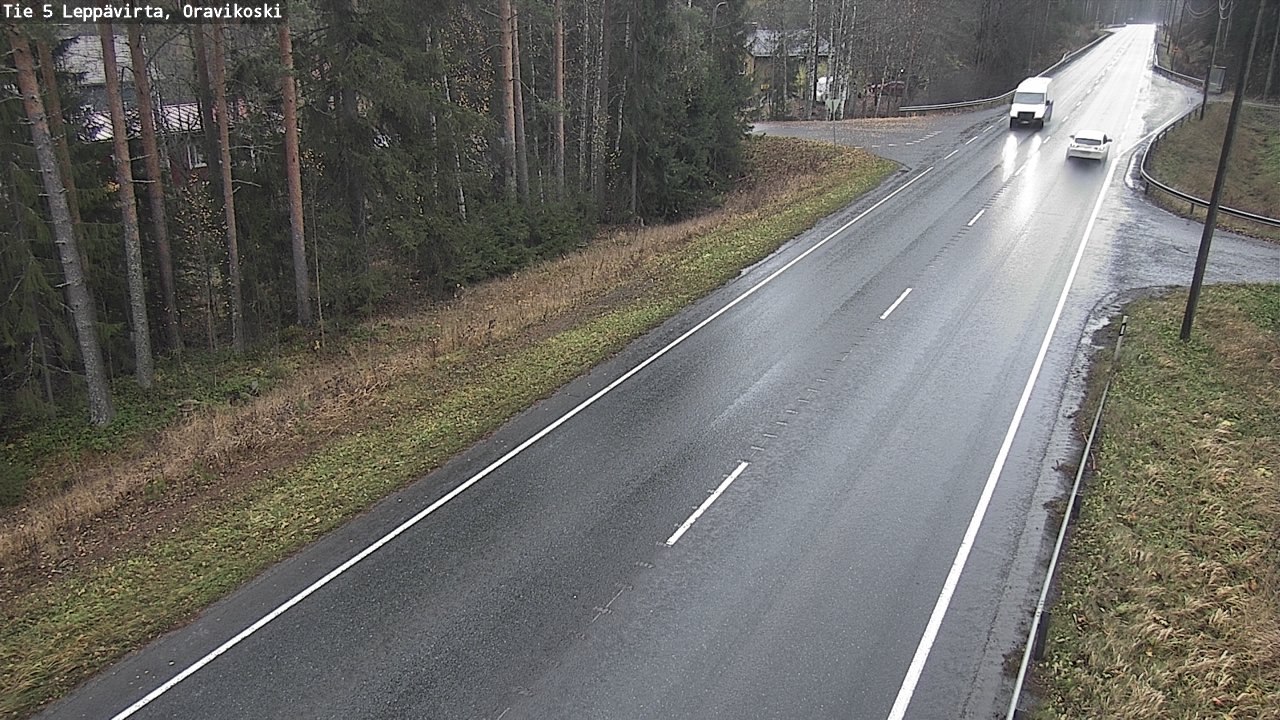 Weather Camera Image Väg 5 Leppävirta, Oravikoski, Leppävirta, Pohjois-Savo