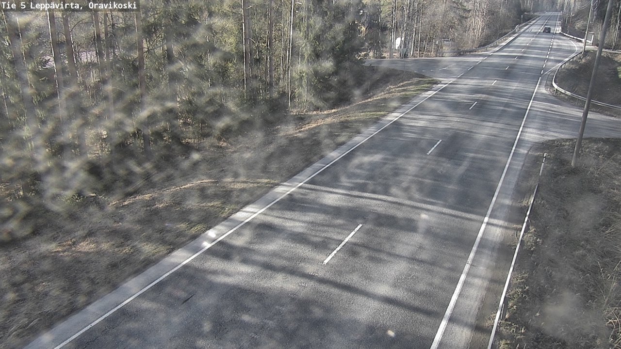 Weather Camera Image Road 5 Leppävirta, Oravikoski, Leppävirta, Pohjois-Savo