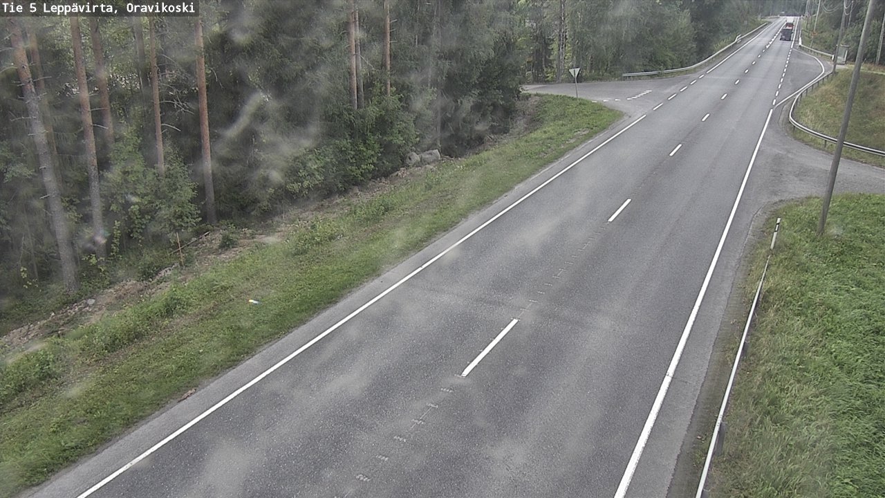 Weather Camera Image Road 5 Leppävirta, Oravikoski, Leppävirta, Pohjois-Savo