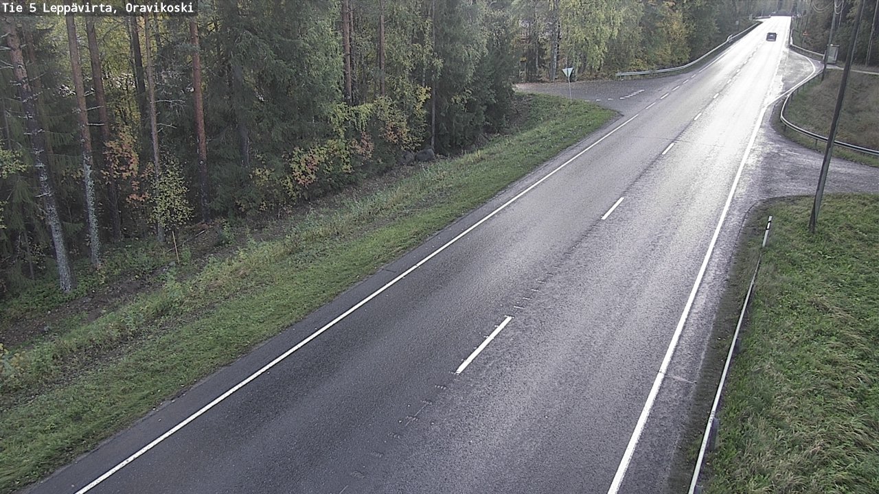 Weather Camera Image Road 5 Leppävirta, Oravikoski, Leppävirta, Pohjois-Savo