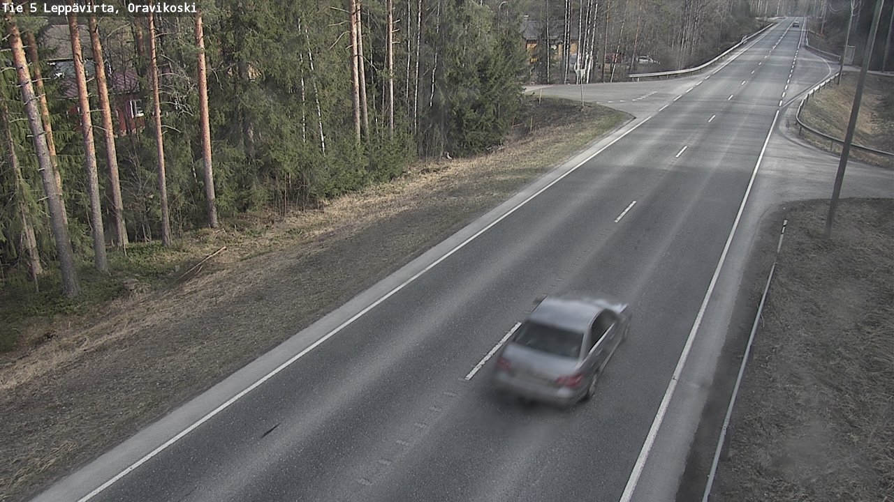 Weather Camera Image Väg 5 Leppävirta, Oravikoski, Leppävirta, Pohjois-Savo
