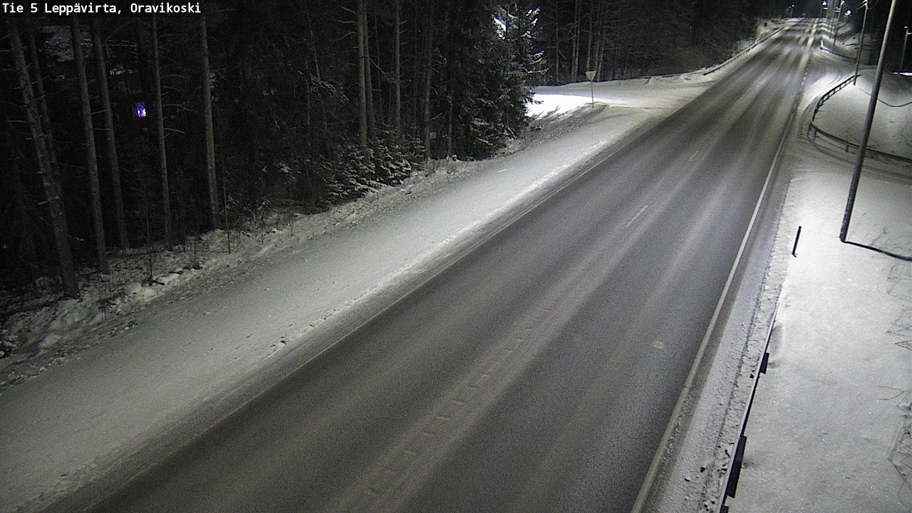 Weather Camera Image Väg 5 Leppävirta, Oravikoski, Leppävirta, Pohjois-Savo