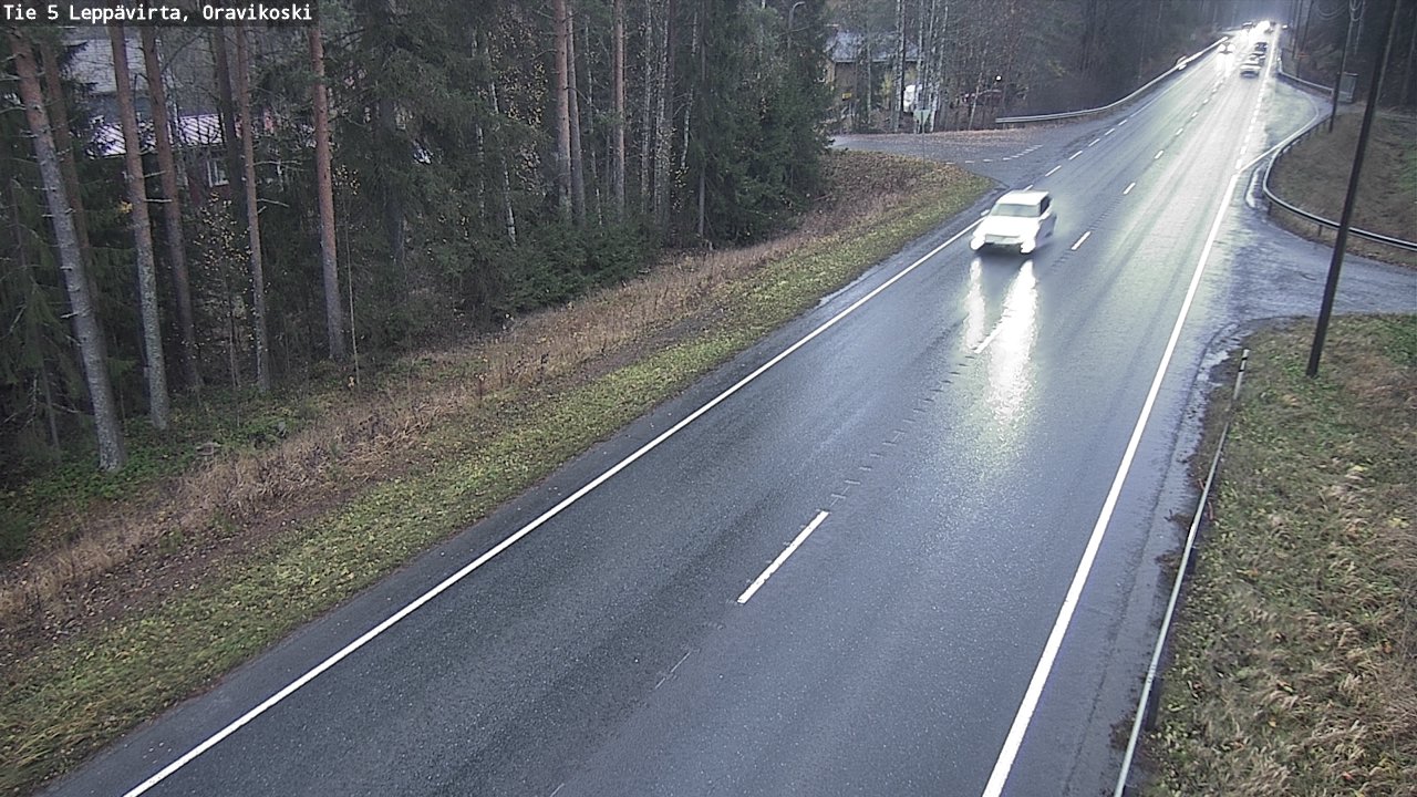 Weather Camera Image Väg 5 Leppävirta, Oravikoski, Leppävirta, Pohjois-Savo