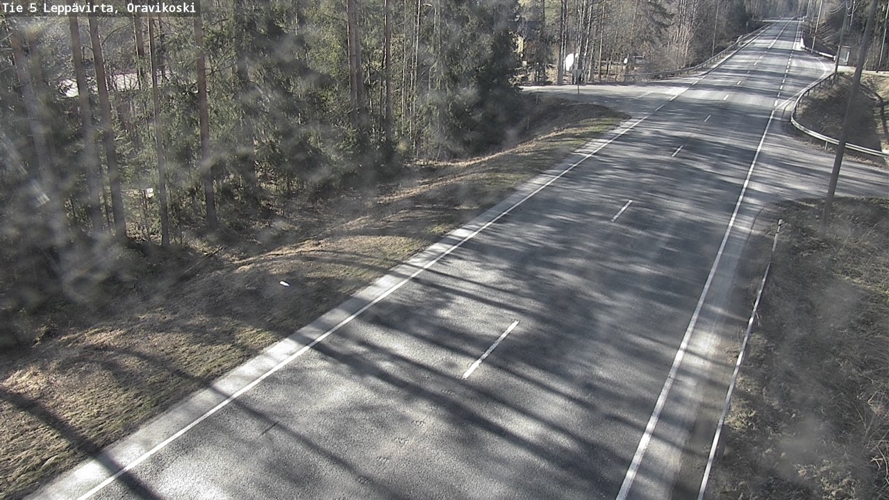 Weather Camera Image Road 5 Leppävirta, Oravikoski, Leppävirta, Pohjois-Savo