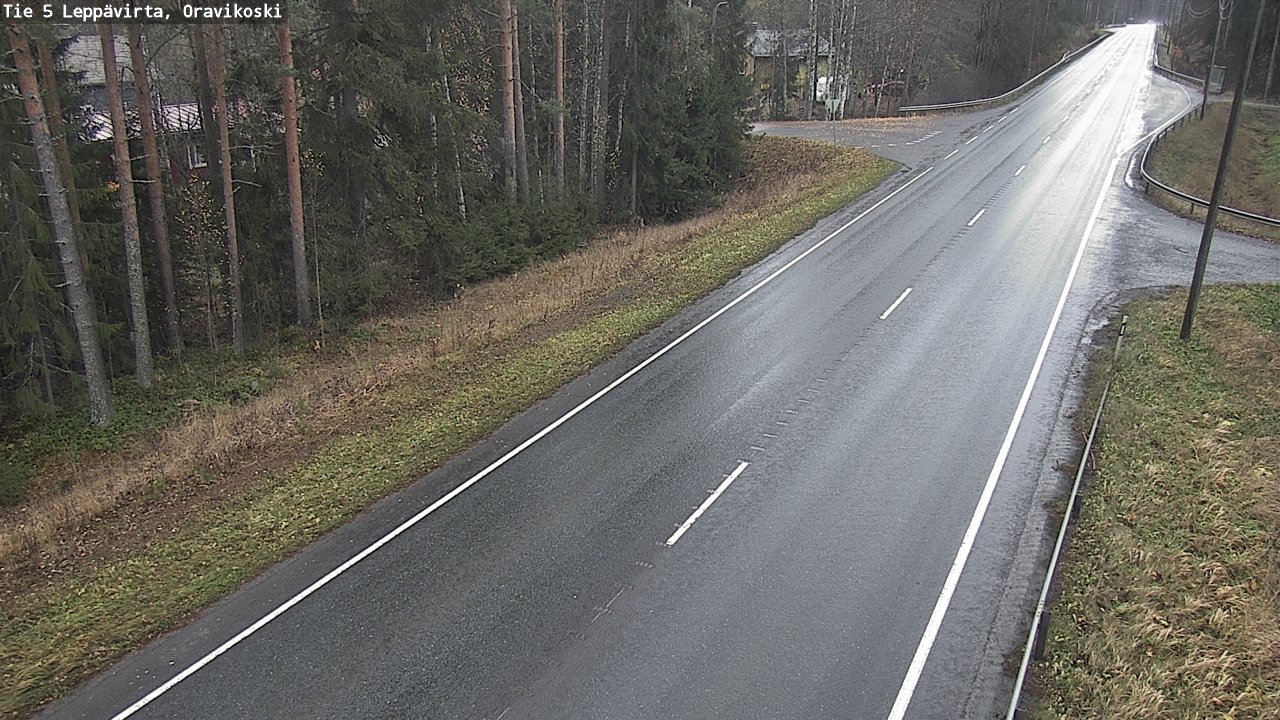 Weather Camera Image Väg 5 Leppävirta, Oravikoski, Leppävirta, Pohjois-Savo