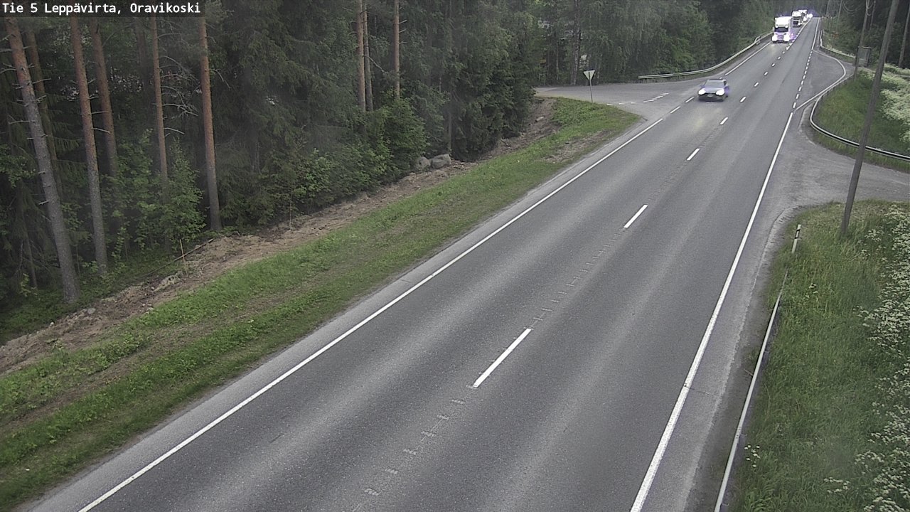 Kelikamerat Kuva Tie 5 Leppävirta, Oravikoski, Leppävirta, Pohjois-Savo