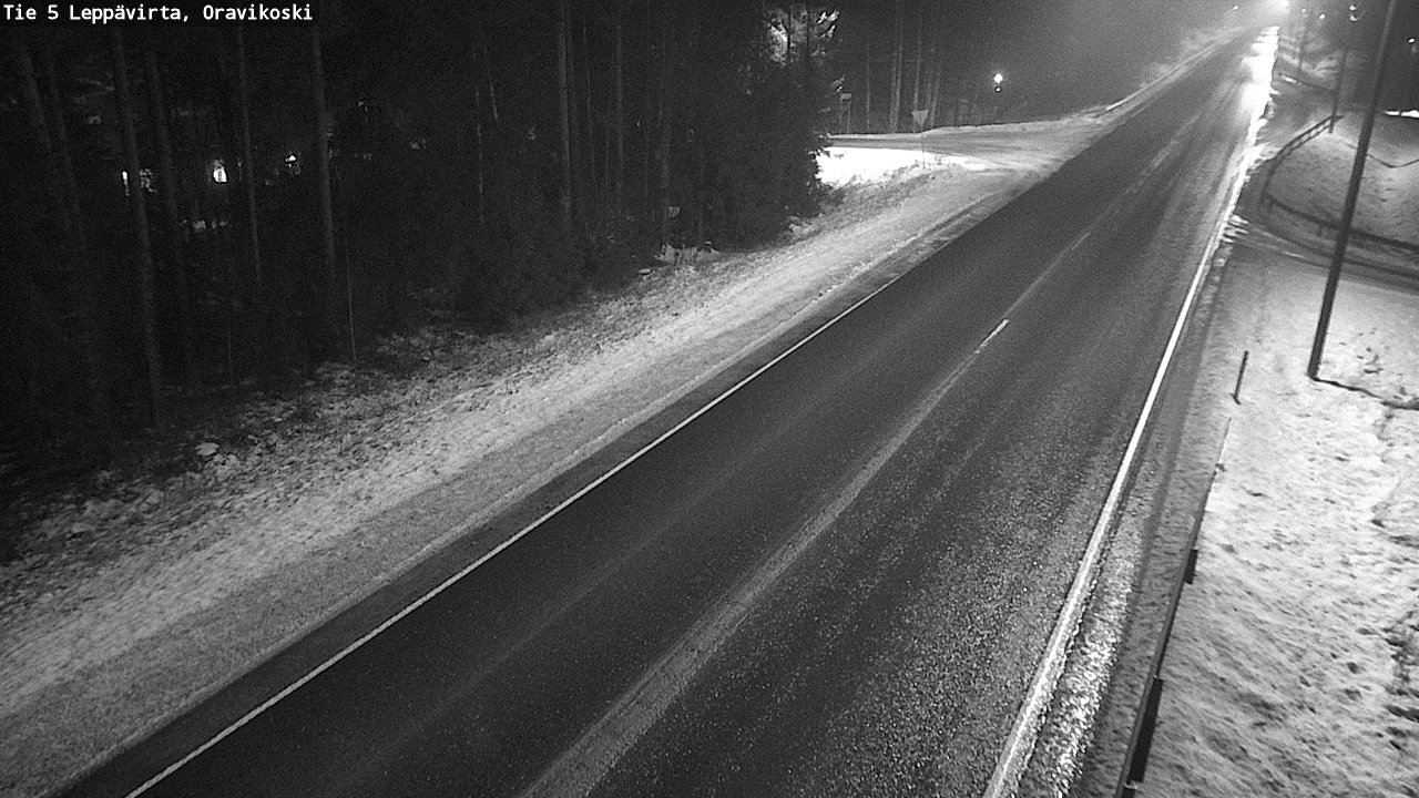 Weather Camera Image Väg 5 Leppävirta, Oravikoski, Leppävirta, Pohjois-Savo