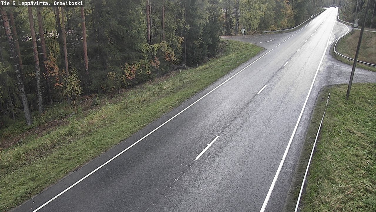Weather Camera Image Road 5 Leppävirta, Oravikoski, Leppävirta, Pohjois-Savo