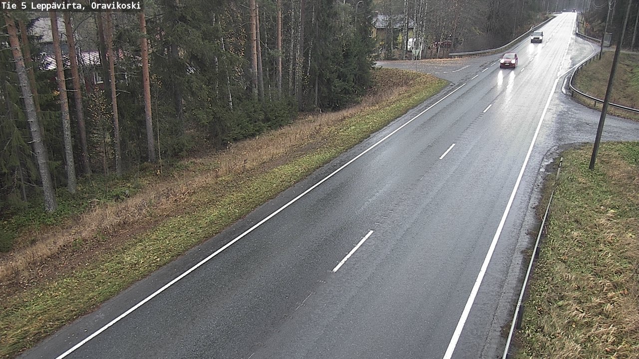 Weather Camera Image Väg 5 Leppävirta, Oravikoski, Leppävirta, Pohjois-Savo