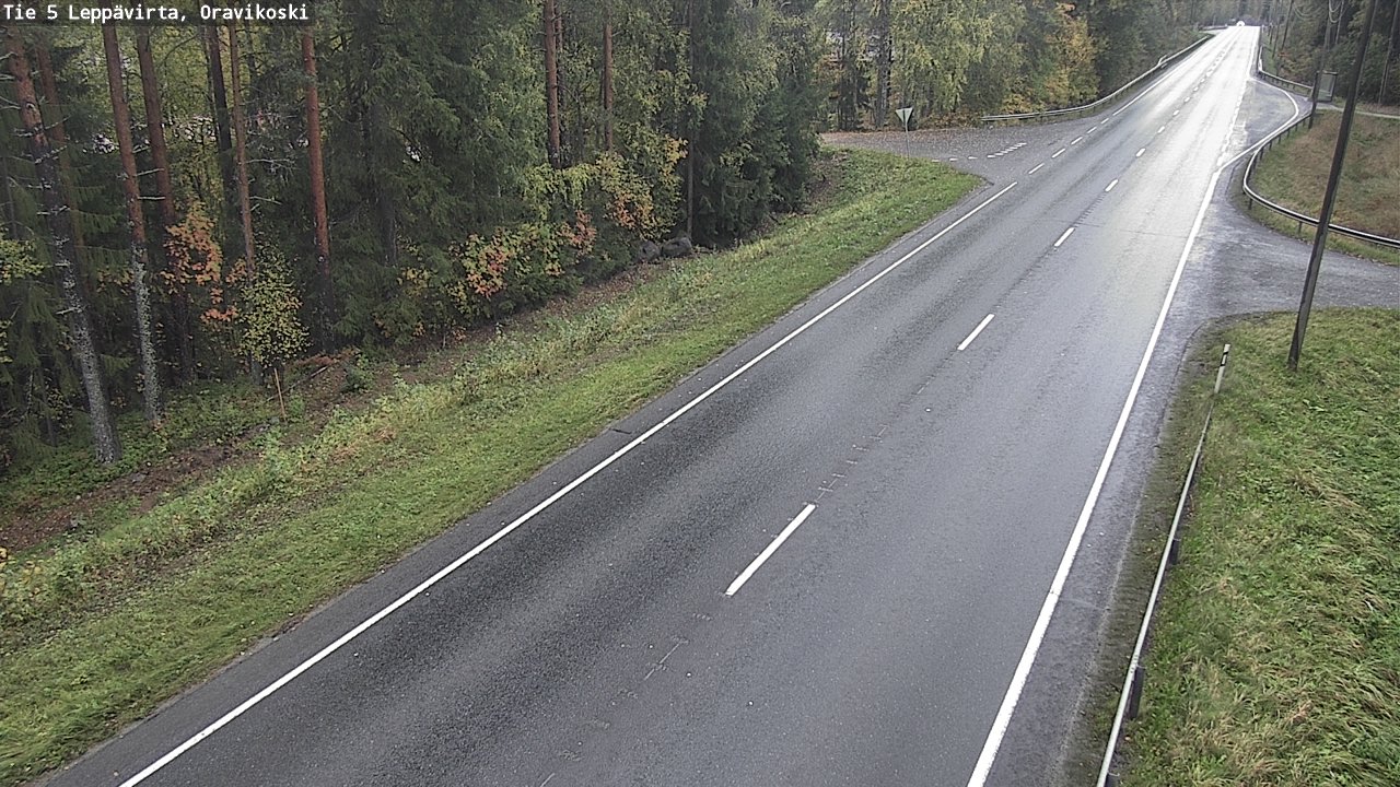 Weather Camera Image Road 5 Leppävirta, Oravikoski, Leppävirta, Pohjois-Savo
