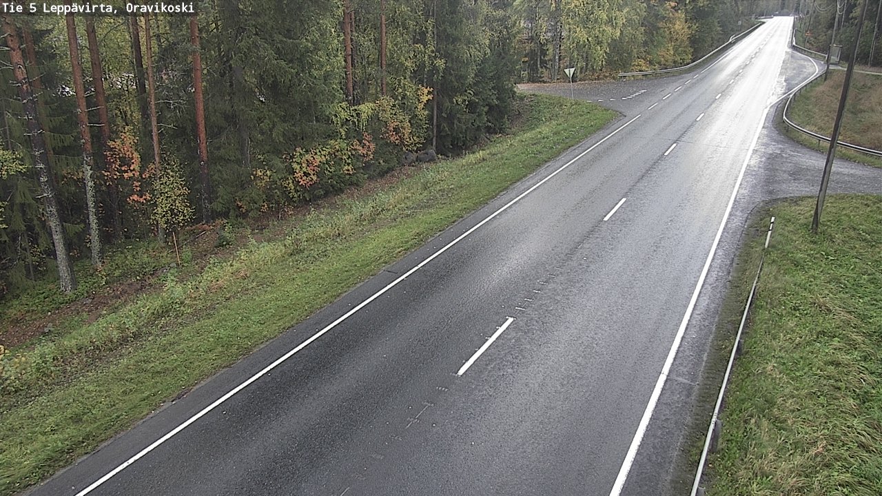 Weather Camera Image Road 5 Leppävirta, Oravikoski, Leppävirta, Pohjois-Savo