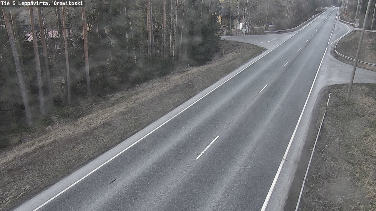 Weather Camera Image Road 5 Leppävirta, Oravikoski, Leppävirta, Pohjois-Savo