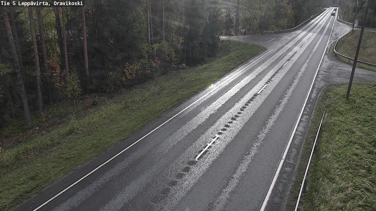 Weather Camera Image Road 5 Leppävirta, Oravikoski, Leppävirta, Pohjois-Savo