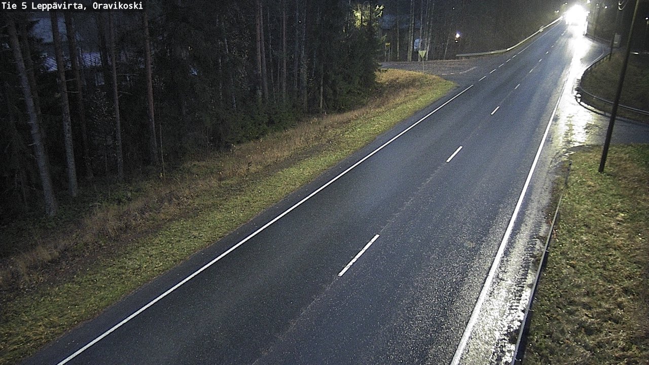 Weather Camera Image Väg 5 Leppävirta, Oravikoski, Leppävirta, Pohjois-Savo