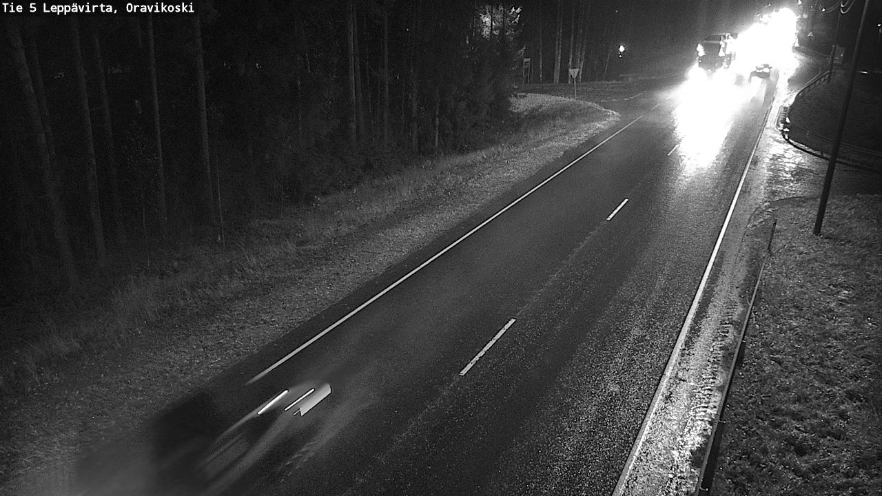 Weather Camera Image Väg 5 Leppävirta, Oravikoski, Leppävirta, Pohjois-Savo