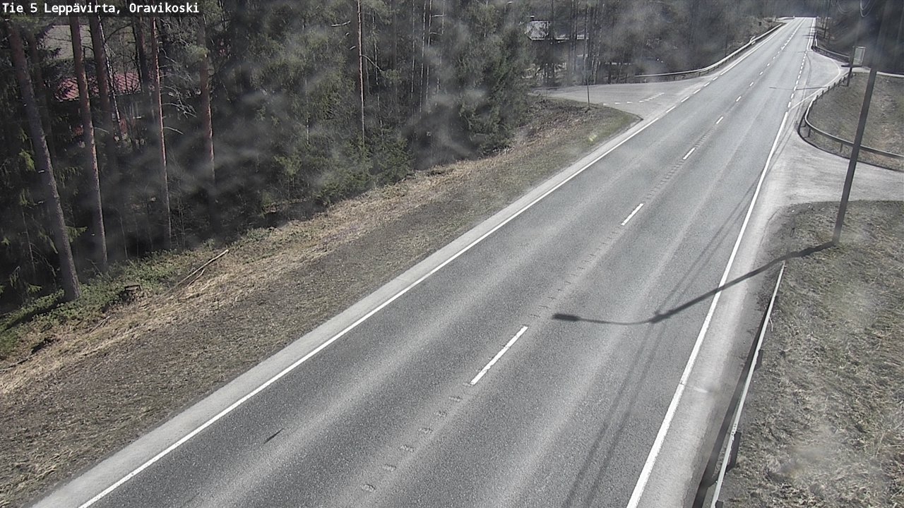 Weather Camera Image Väg 5 Leppävirta, Oravikoski, Leppävirta, Pohjois-Savo