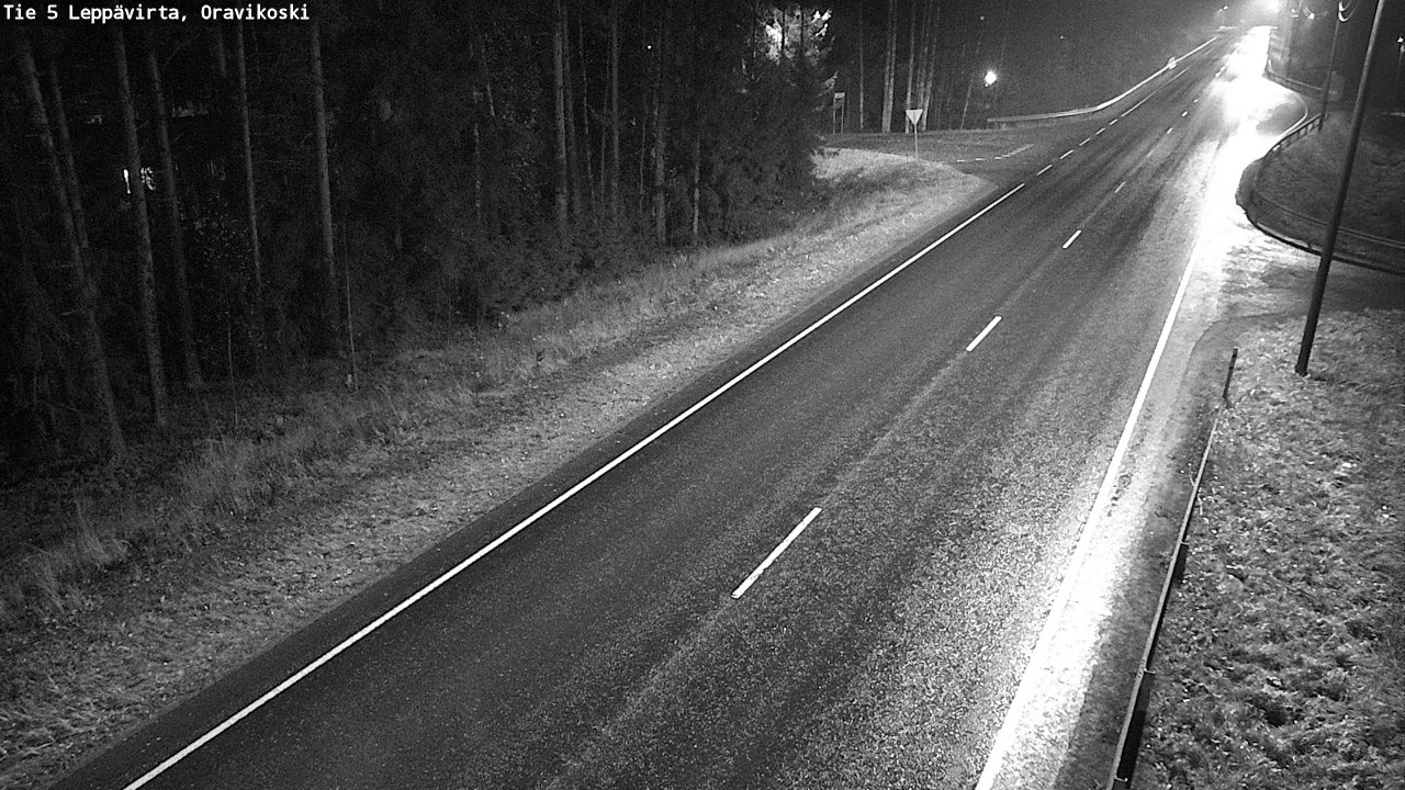 Weather Camera Image Road 5 Leppävirta, Oravikoski, Leppävirta, Pohjois-Savo