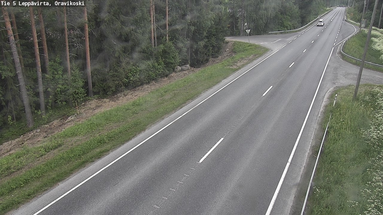 Kelikamerat Kuva Tie 5 Leppävirta, Oravikoski, Leppävirta, Pohjois-Savo