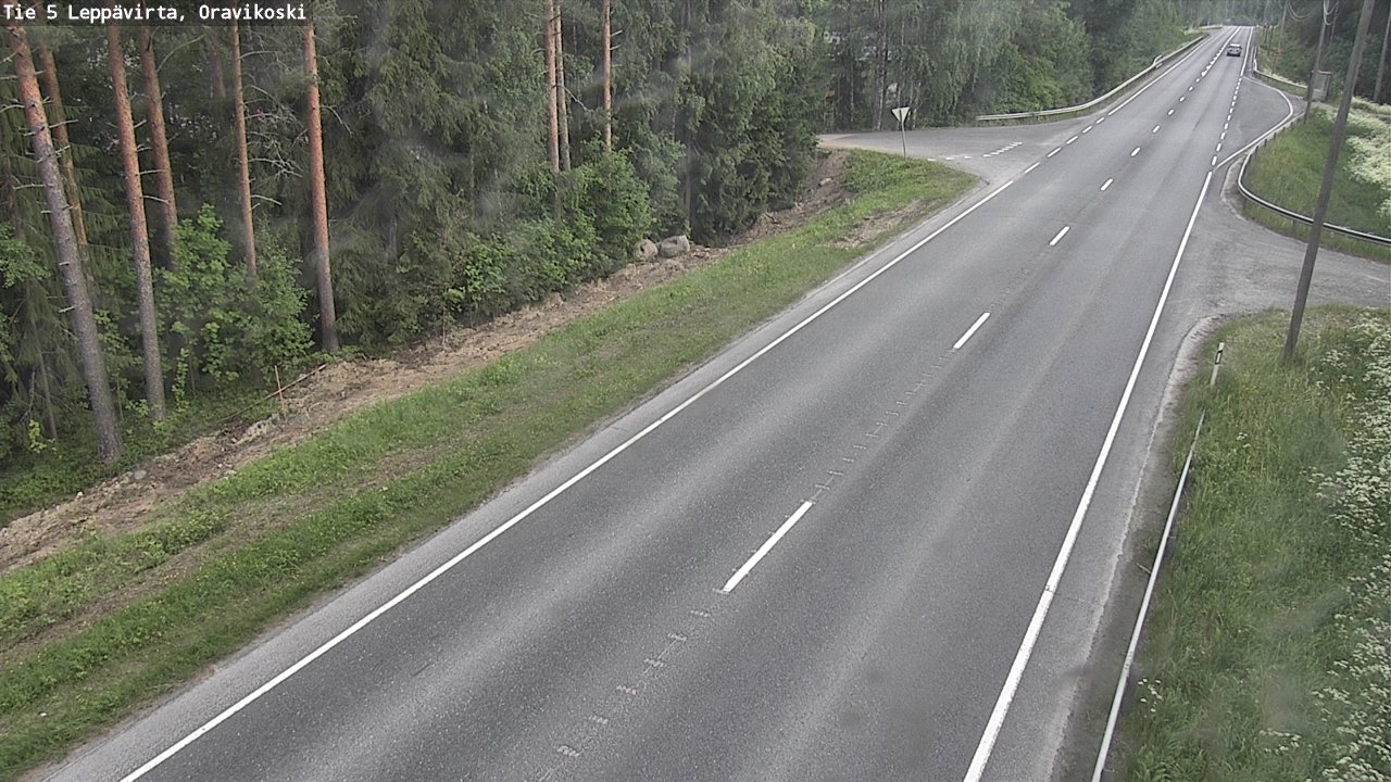 Kelikamerat Kuva Tie 5 Leppävirta, Oravikoski, Leppävirta, Pohjois-Savo