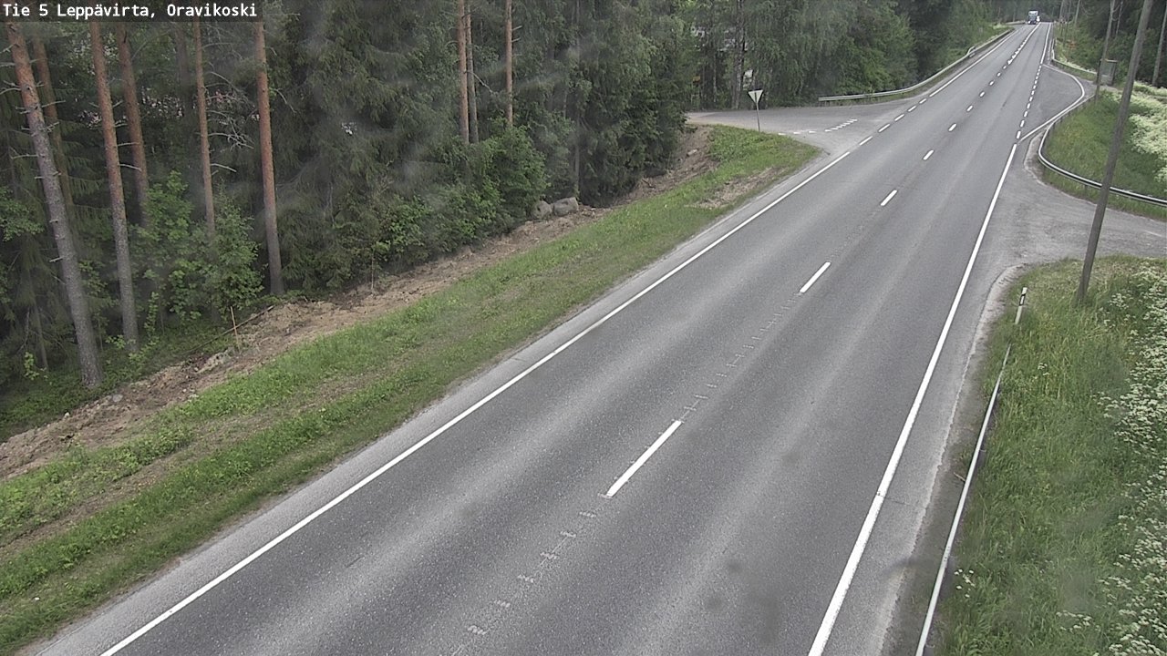 Kelikamerat Kuva Tie 5 Leppävirta, Oravikoski, Leppävirta, Pohjois-Savo