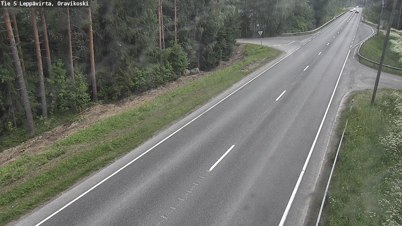 Kelikamerat Kuva Tie 5 Leppävirta, Oravikoski, Leppävirta, Pohjois-Savo