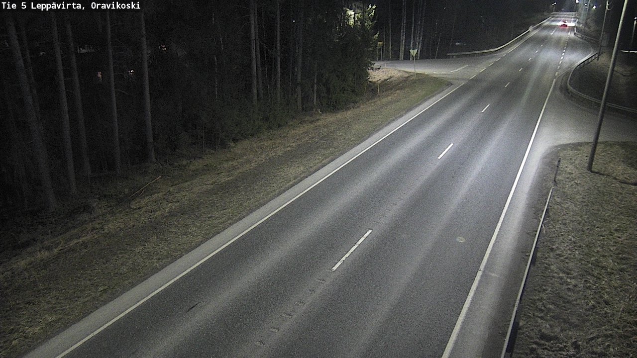 Weather Camera Image Väg 5 Leppävirta, Oravikoski, Leppävirta, Pohjois-Savo