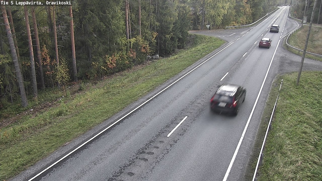 Weather Camera Image Road 5 Leppävirta, Oravikoski, Leppävirta, Pohjois-Savo