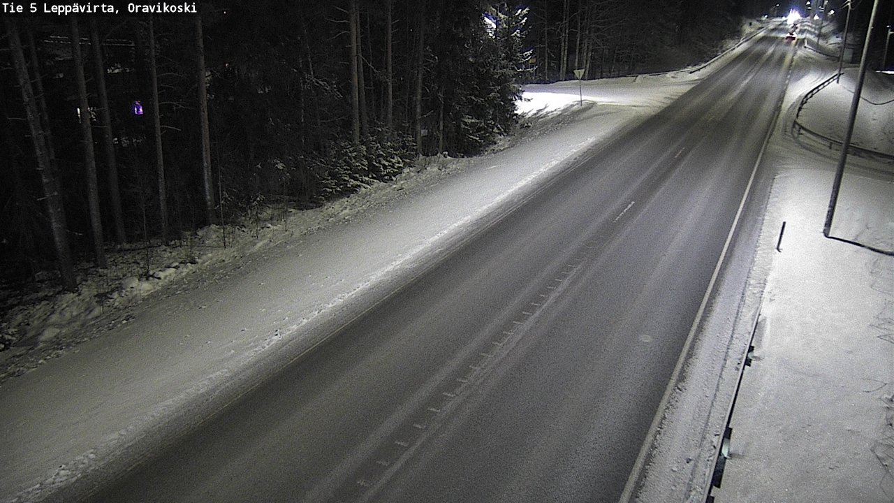 Weather Camera Image Väg 5 Leppävirta, Oravikoski, Leppävirta, Pohjois-Savo