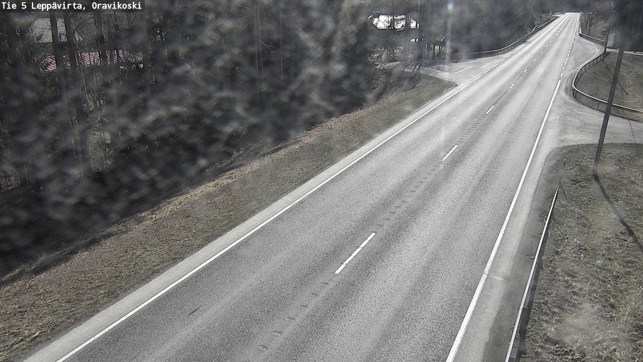 Weather Camera Image Väg 5 Leppävirta, Oravikoski, Leppävirta, Pohjois-Savo
