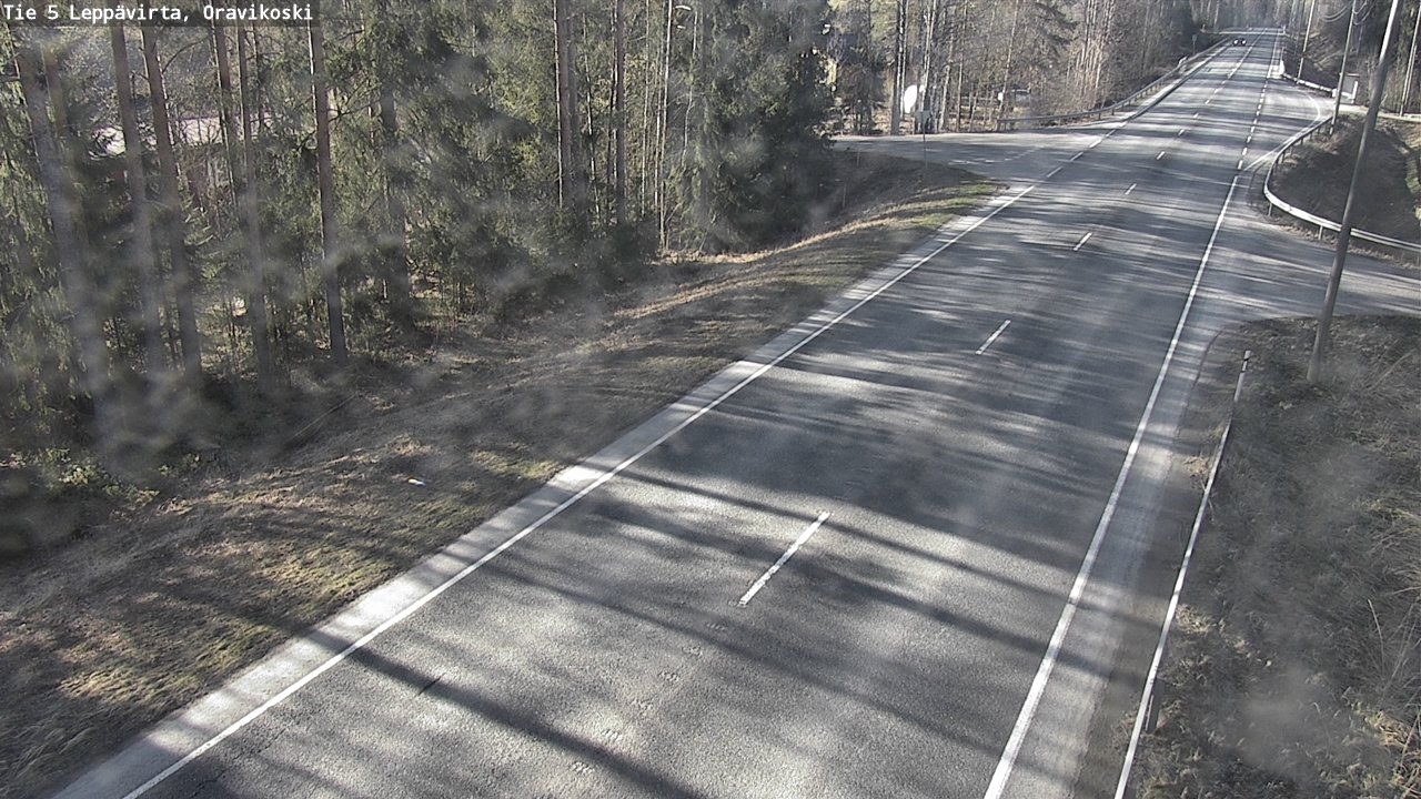 Weather Camera Image Road 5 Leppävirta, Oravikoski, Leppävirta, Pohjois-Savo