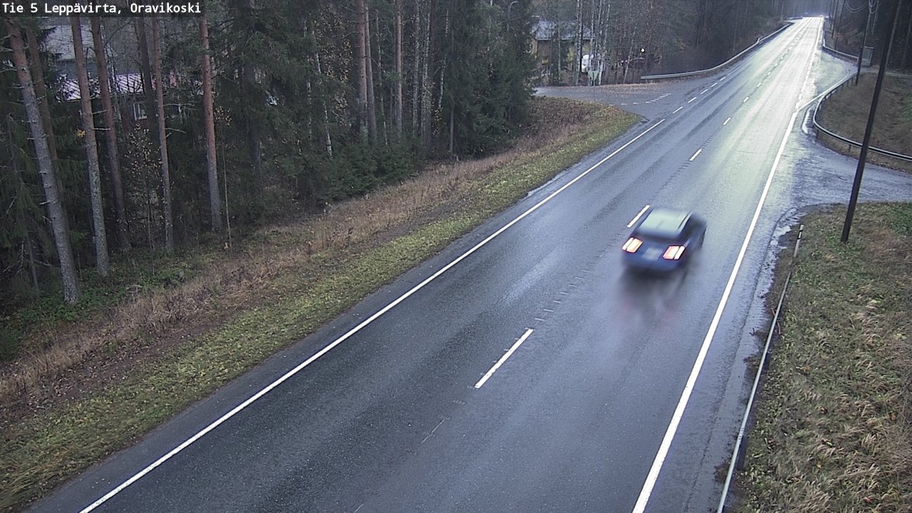 Weather Camera Image Väg 5 Leppävirta, Oravikoski, Leppävirta, Pohjois-Savo