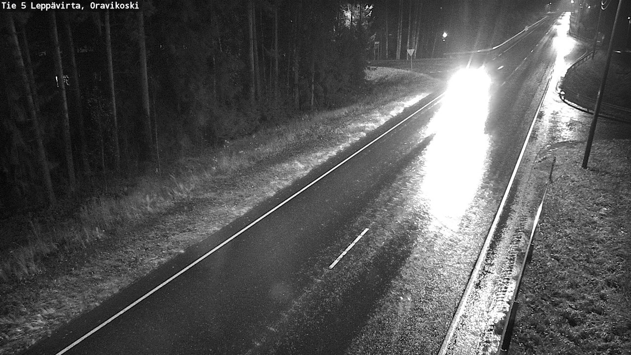 Weather Camera Image Väg 5 Leppävirta, Oravikoski, Leppävirta, Pohjois-Savo