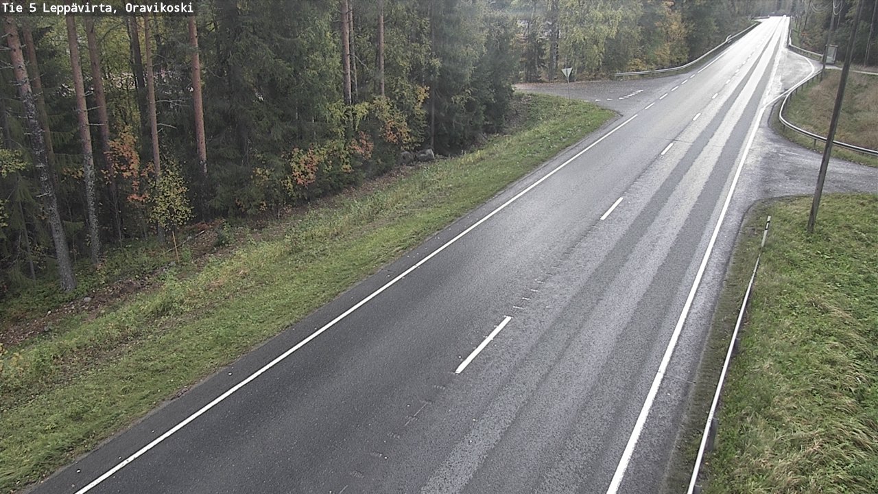 Weather Camera Image Road 5 Leppävirta, Oravikoski, Leppävirta, Pohjois-Savo