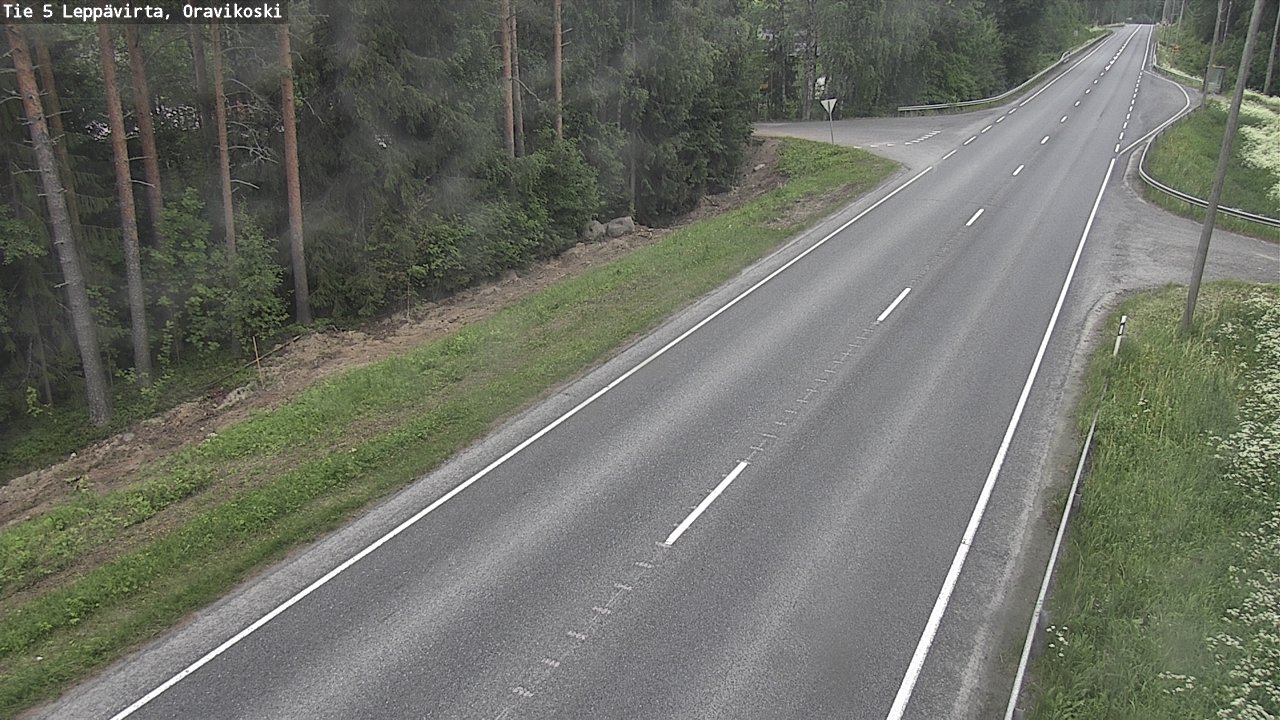 Kelikamerat Kuva Tie 5 Leppävirta, Oravikoski, Leppävirta, Pohjois-Savo